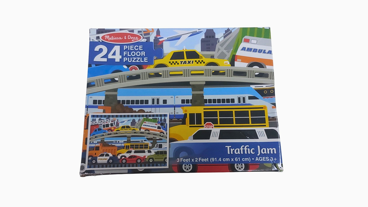 Traffic Jam Jumbo Jigsaw Floor Puzzle 24 pcs