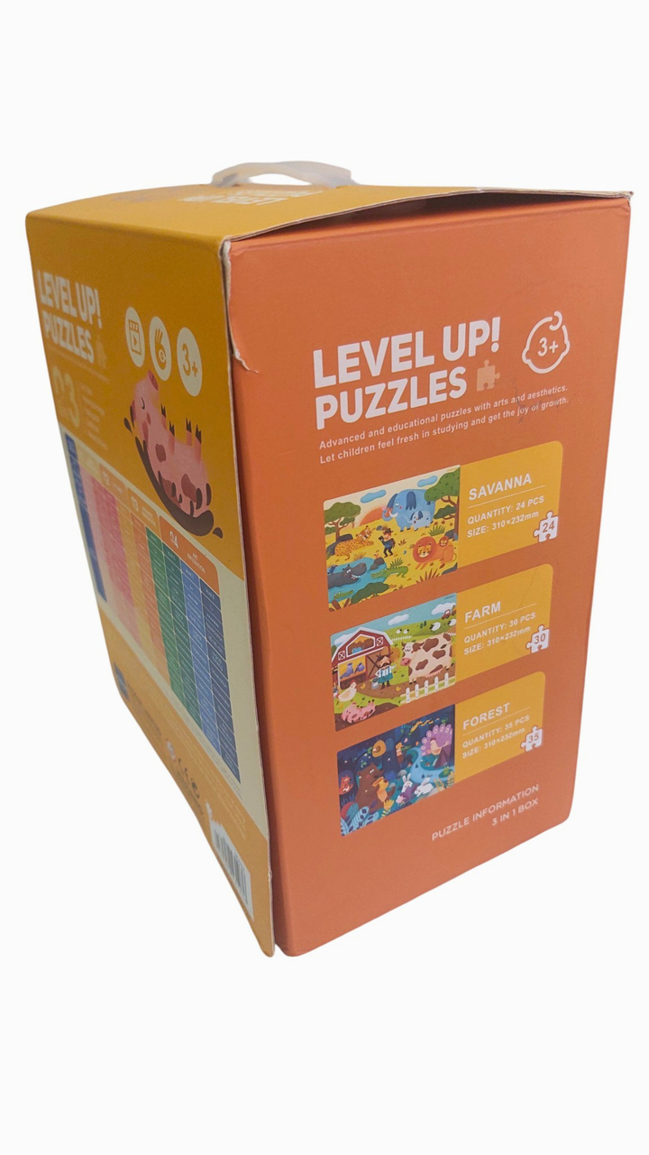 Mideer Advanced Level Puzzle Level 3 - Savannah, Farm, Forest