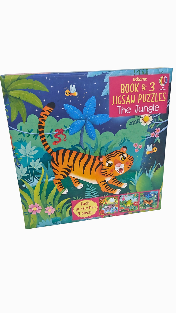 Book & 3 Jigsaw Puzzles: The Jungle