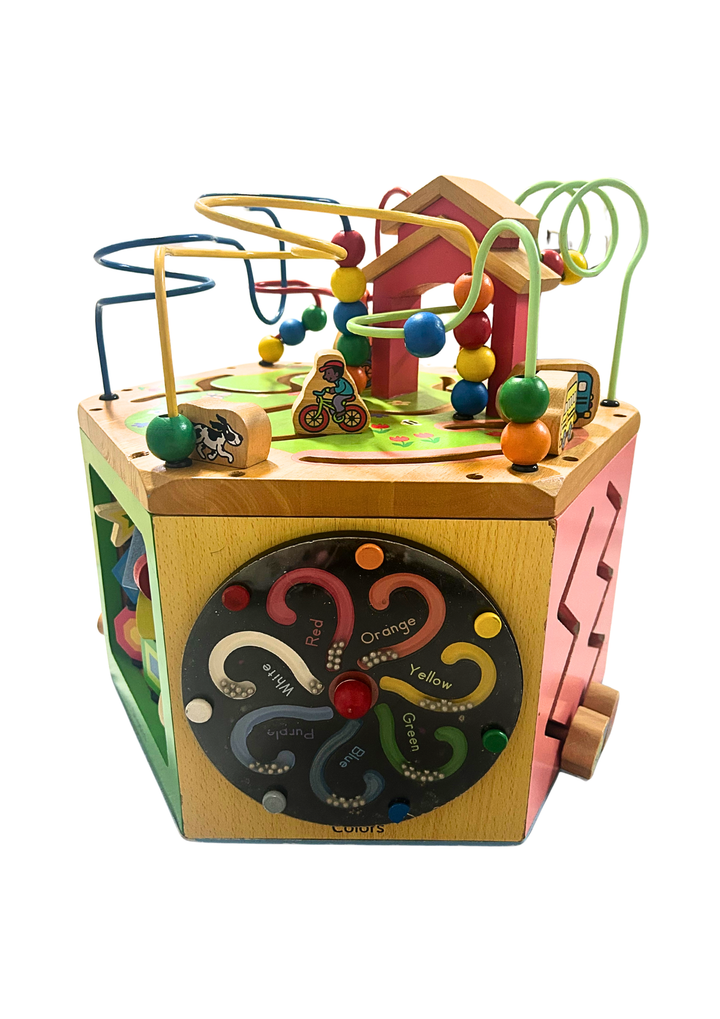 8 in 1 Hexagon Bead Maze Activity Cube