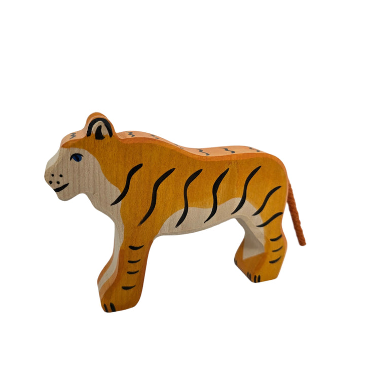 Holztiger, Holztiger Tiger Toy Figurine, With its solid wood construction, this tiger toy is built to last, and sure to be a roaring success!