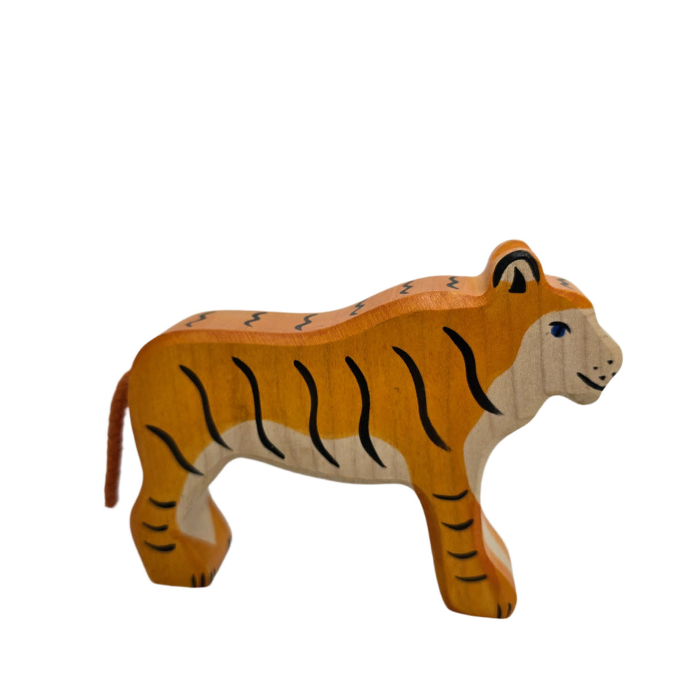 Holztiger, Holztiger Tiger Toy Figurine, With its solid wood construction, this tiger toy is built to last, and sure to be a roaring success!