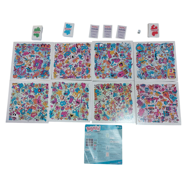 Hasbro, The Pictureka! game is laugh-out-loud entertainment as players try to find it fast and find it first in this picture game! Who will be the first player to find a dinosaur on one of the tile cards? How about finding things that are loud or crazy hairdos? 