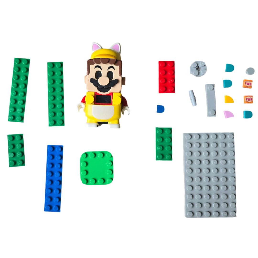 Lego, Kids can team up with their favorite character in the real world with this LEGO Super Mario Adventures with Mario Starter Course (71360). Players earn virtual coins moving LEGO Mario from the Start Pipe to the Goal Pole via spinning and cloud platforms, the ? Block, and super battles with the Goomba and Bowser Jr. toy figures. Rearrange the bricks to create new levels to master!