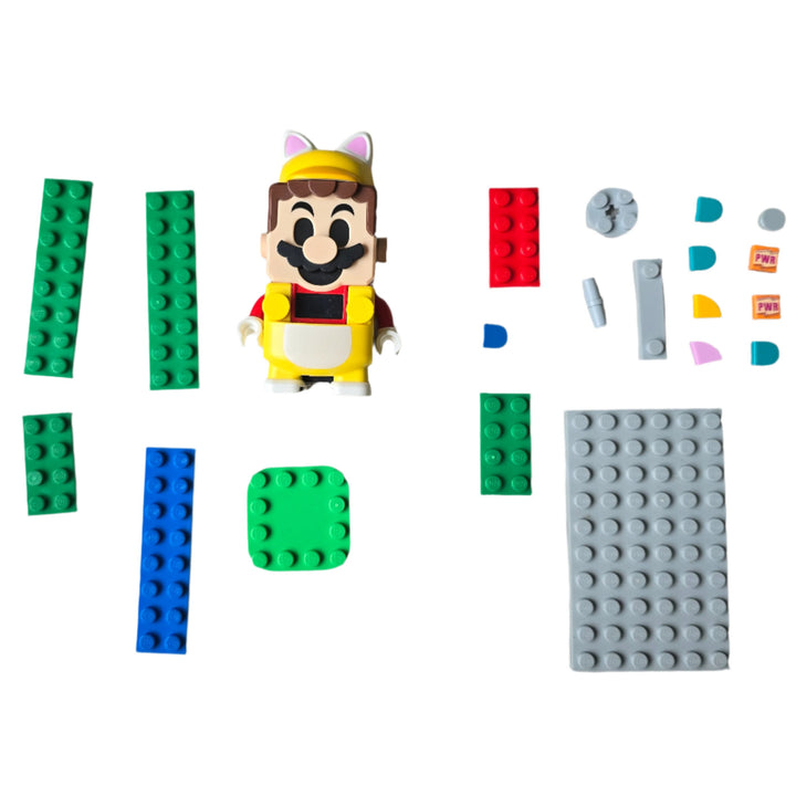 Lego, Kids can team up with their favorite character in the real world with this LEGO Super Mario Adventures with Mario Starter Course (71360). Players earn virtual coins moving LEGO Mario from the Start Pipe to the Goal Pole via spinning and cloud platforms, the ? Block, and super battles with the Goomba and Bowser Jr. toy figures. Rearrange the bricks to create new levels to master!