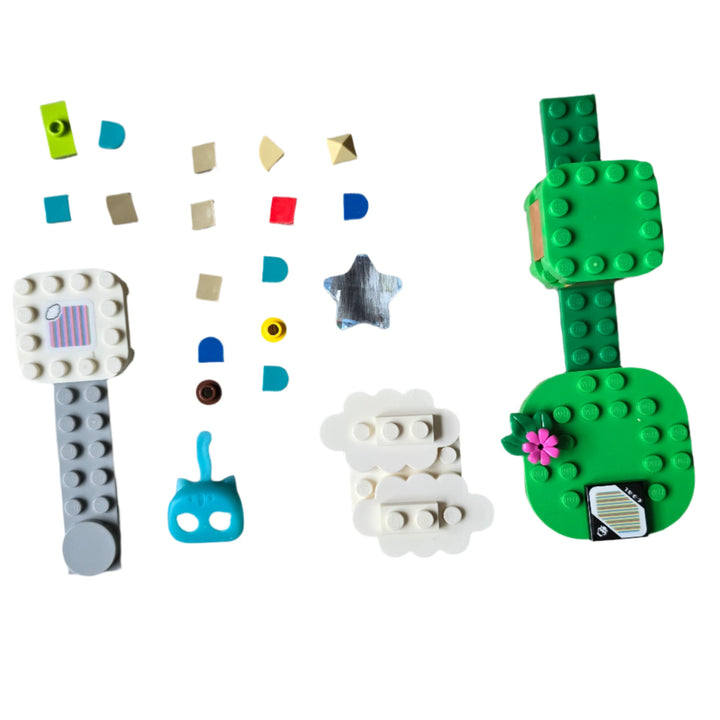 Lego, Kids can team up with their favorite character in the real world with this LEGO Super Mario Adventures with Mario Starter Course (71360). Players earn virtual coins moving LEGO Mario from the Start Pipe to the Goal Pole via spinning and cloud platforms, the ? Block, and super battles with the Goomba and Bowser Jr. toy figures. Rearrange the bricks to create new levels to master!