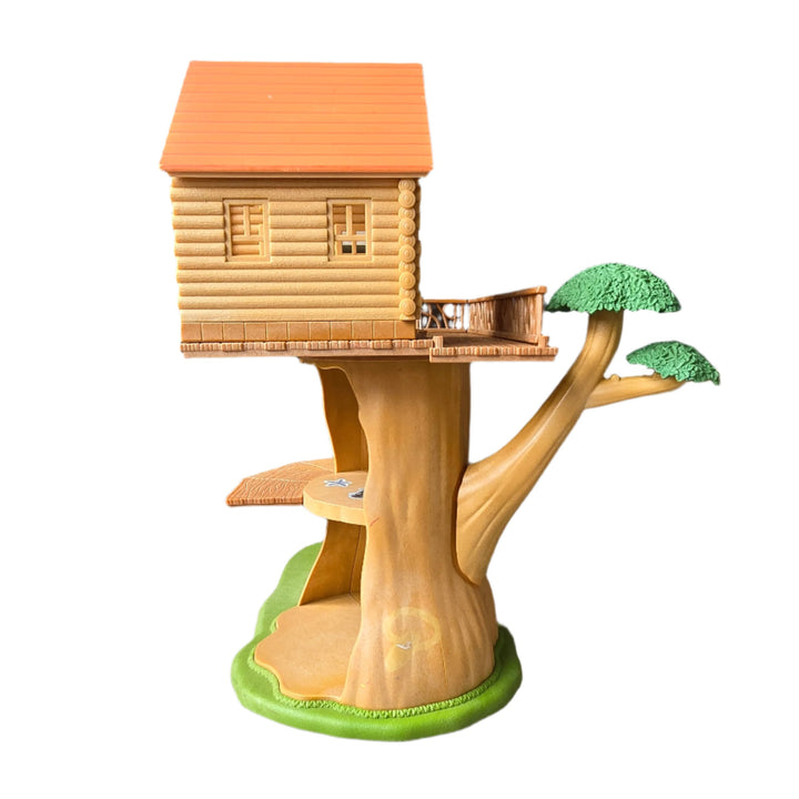 Sylvanian Families, Fulfil your Sylvanians' childhood dreams and treat them to the amazing Sylvanian treehouse! The treehouse of course comes with a climbable tree, on which you can position the beautifully crafted wendy house. The fun never ends as there is both a slide, a tree swing and detachable ladders so your Sylvanians can climb up and down and up and down all day! This roomy den is spacious and the perfect place for lots of friends to place at once.