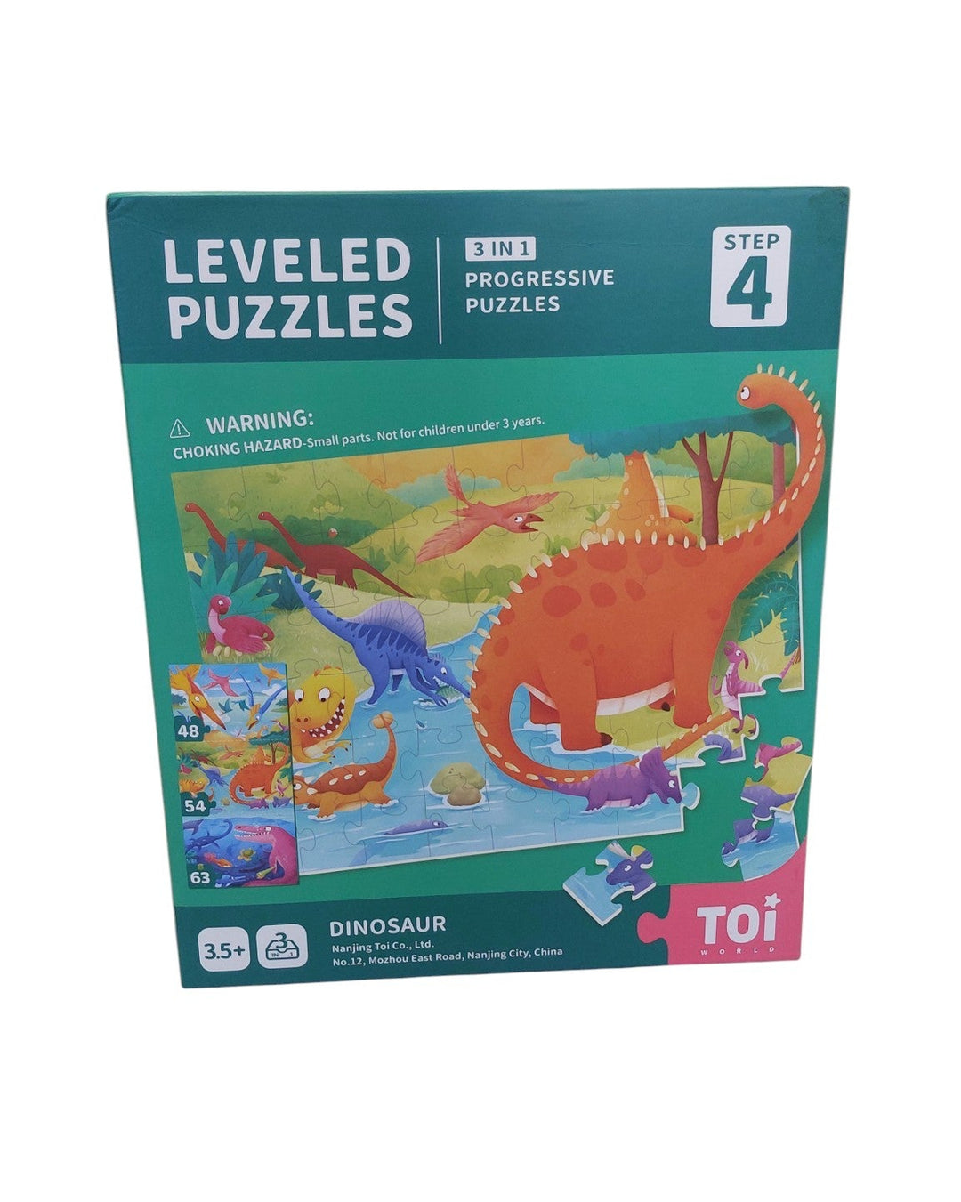 Step 4 Leveled Puzzle Dinosaur Set