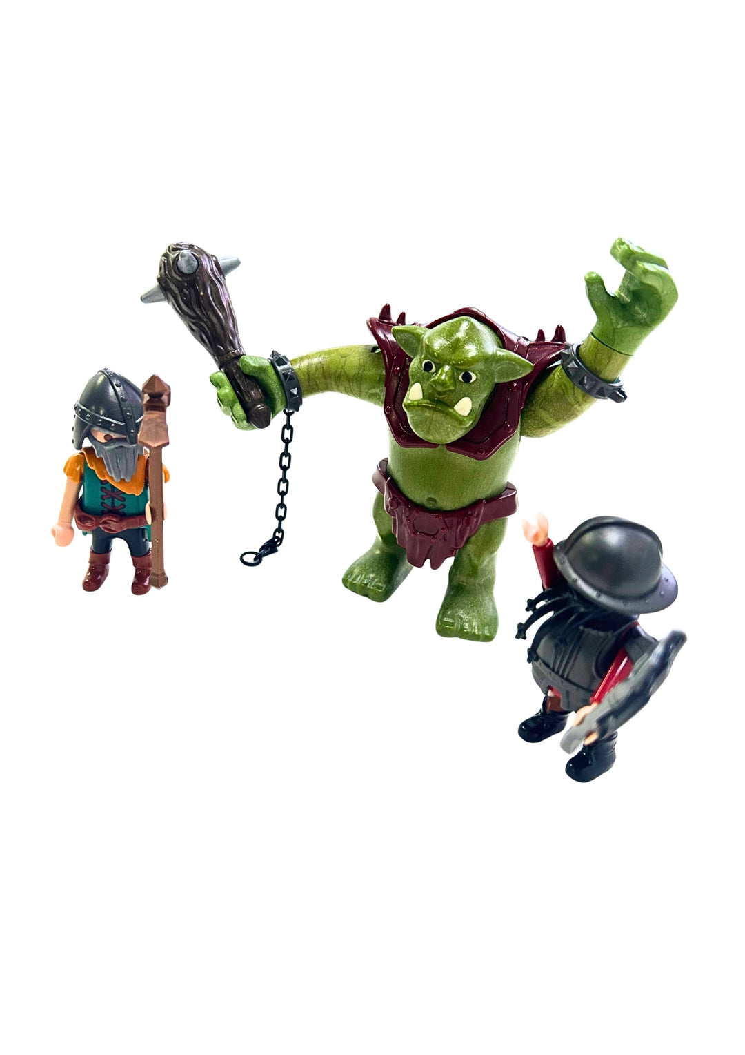 Giant Troll With Dwarf Fighters