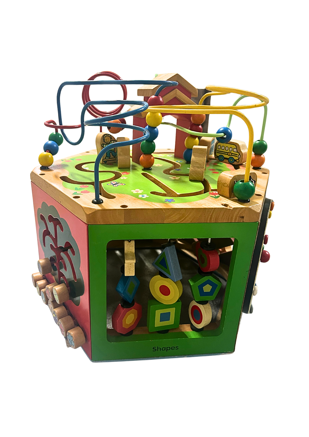 8 in 1 Hexagon Bead Maze Activity Cube
