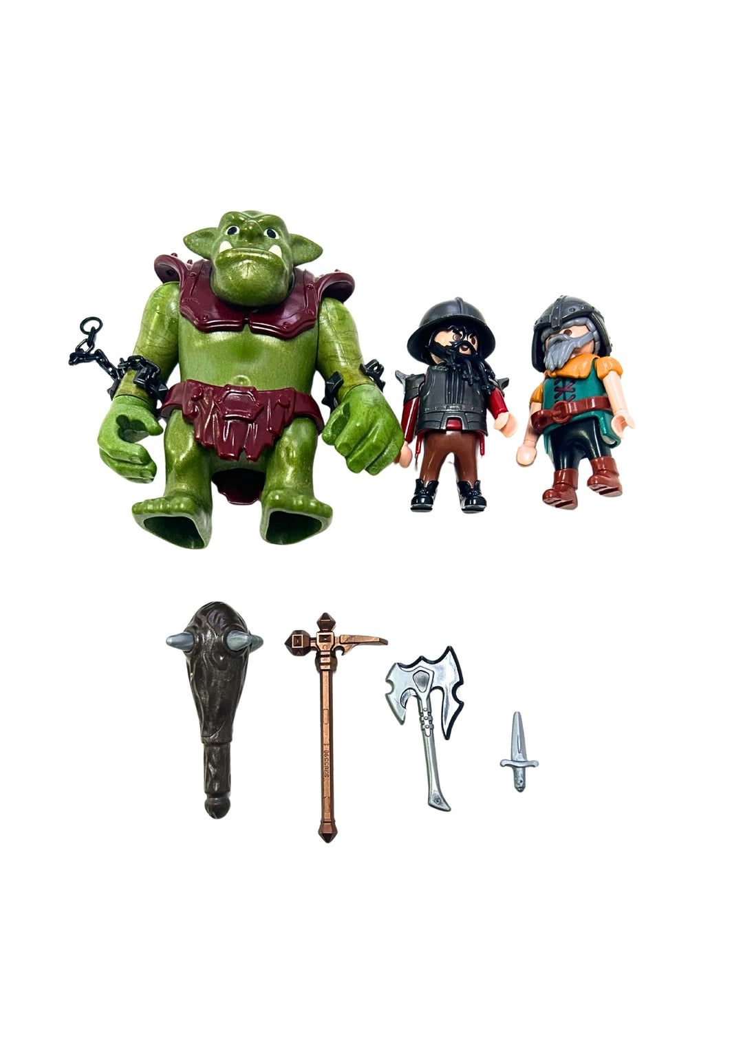Giant Troll With Dwarf Fighters