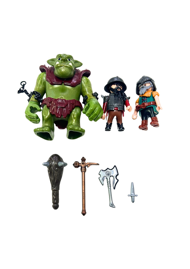 Giant Troll With Dwarf Fighters
