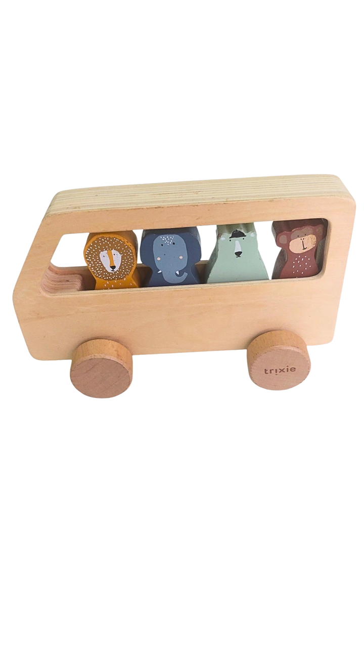 Wooden Animal Bus
