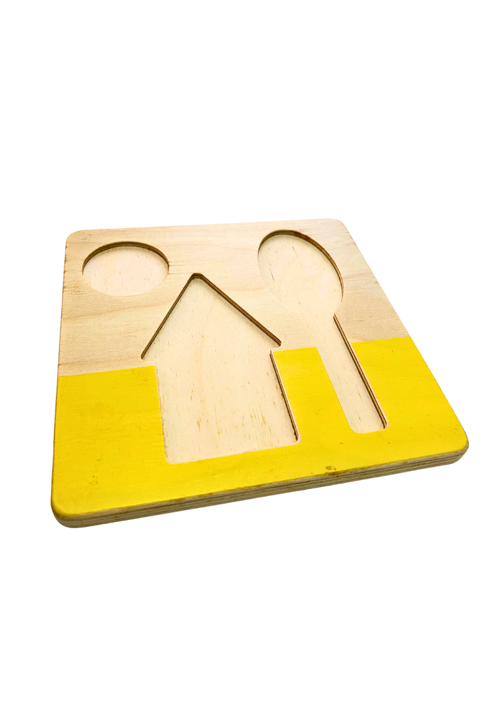 Double-Sided Sunny Day Puzzle (Part of Lovevery Helper Play Kit)