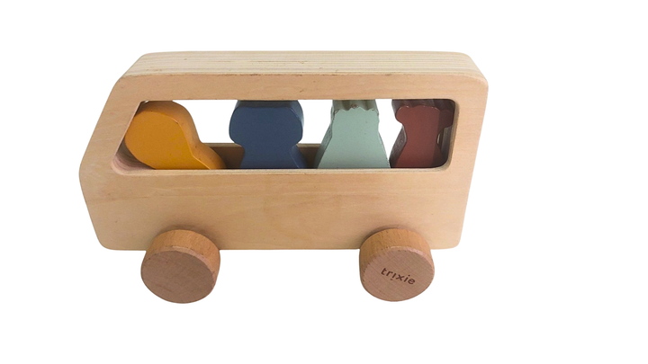 Wooden Animal Bus
