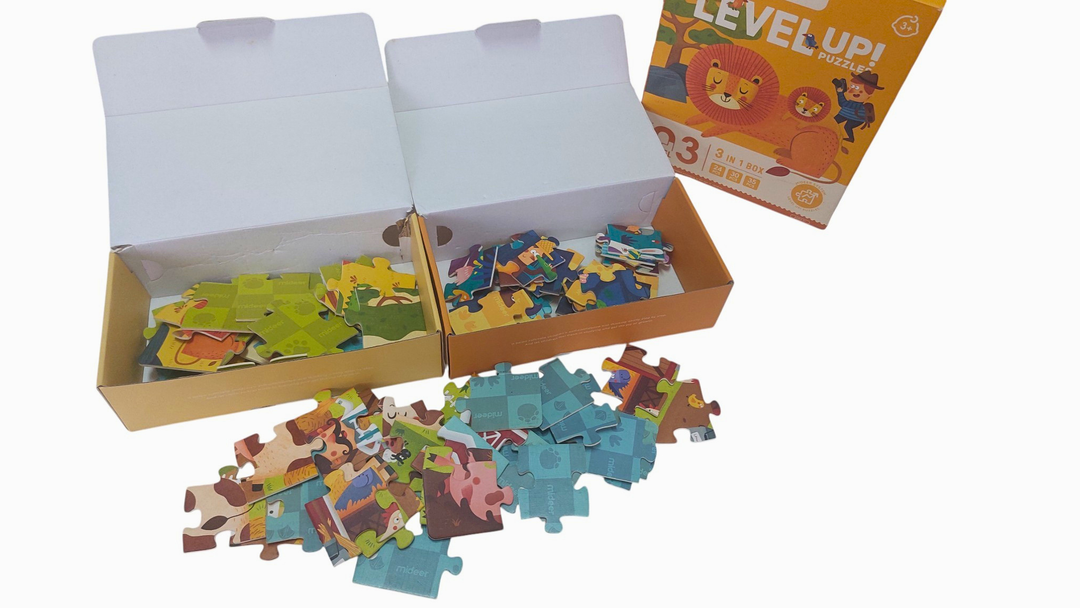 Mideer Advanced Level Puzzle Level 3 - Savannah, Farm, Forest