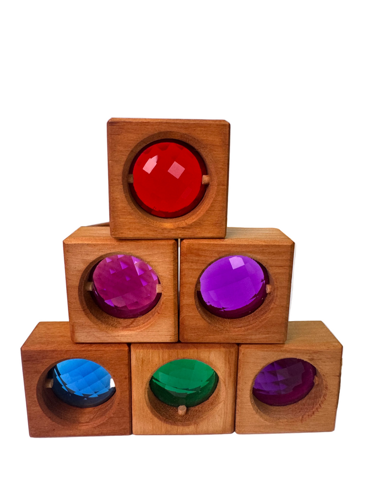 Bauspiel Transparent Coloured Cube