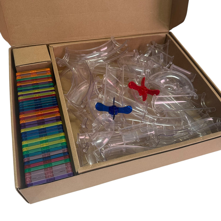 Colorful Magnetic Tiles - Marble Run 100 pieces