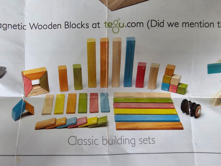 Classics Magnetic Wooden Block 42 pcs set