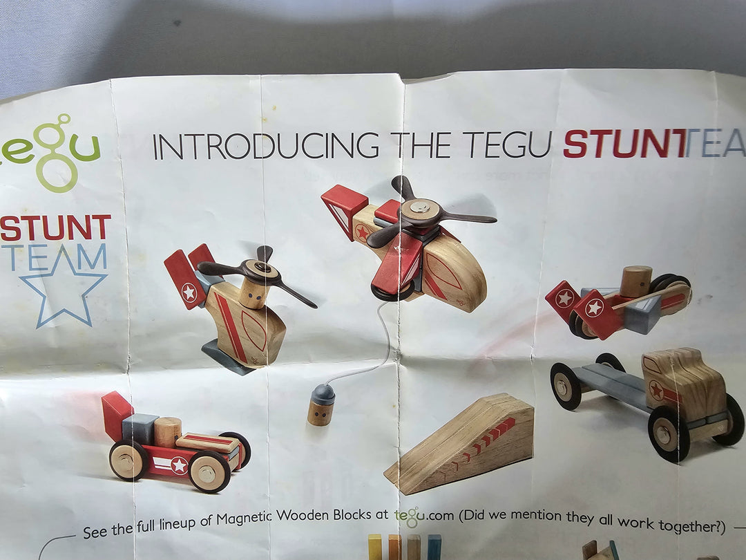 Jumper Magnetic Wooden Blocks Stunt Team 25 Pcs