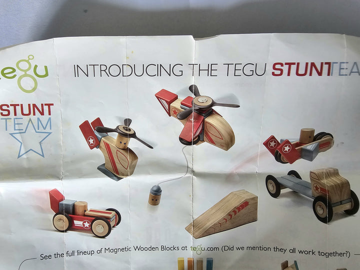 Jumper Magnetic Wooden Blocks Stunt Team 25 Pcs