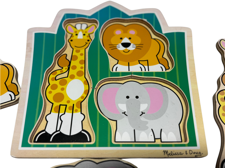 Jumbo Knob Puzzle - Jungle friends