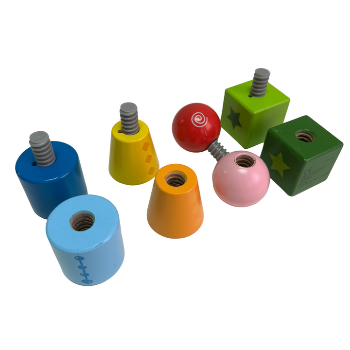 Twist and Turnables Wooden Building Block Learning Set