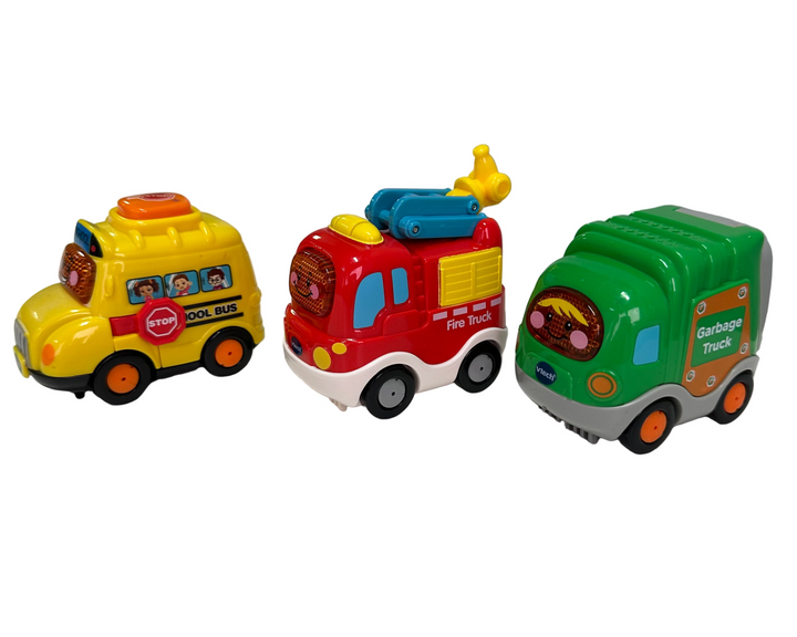 Smart Wheels School Bus, Fire Engine and Garbage Truck
