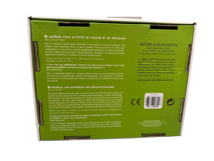 Vissage et Devissage (Screw/Unscrewing Activity Material)