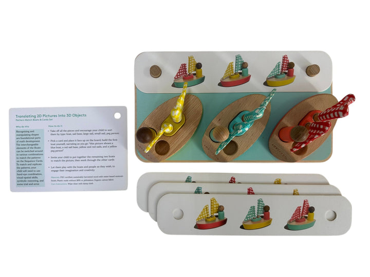 Pattern Match Boats & Cards Set (The Analyst Play Kit 46, 47, 48+ months)