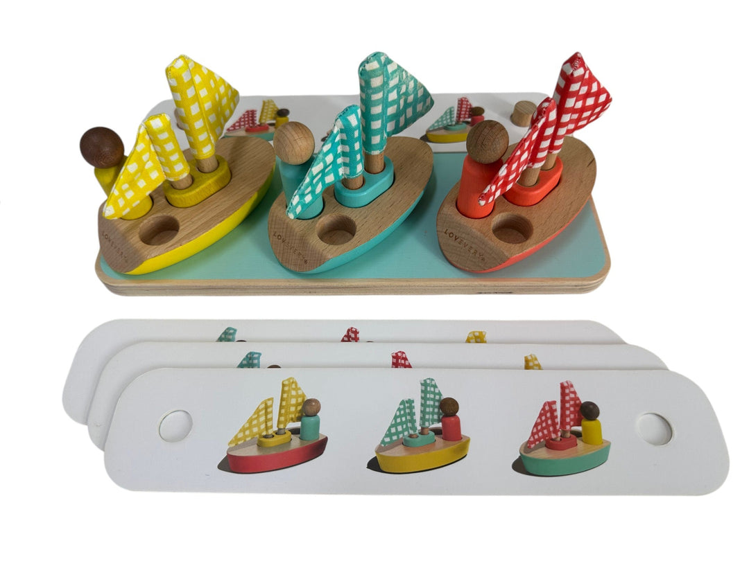 Pattern Match Boats & Cards Set (The Analyst Play Kit 46, 47, 48+ months)