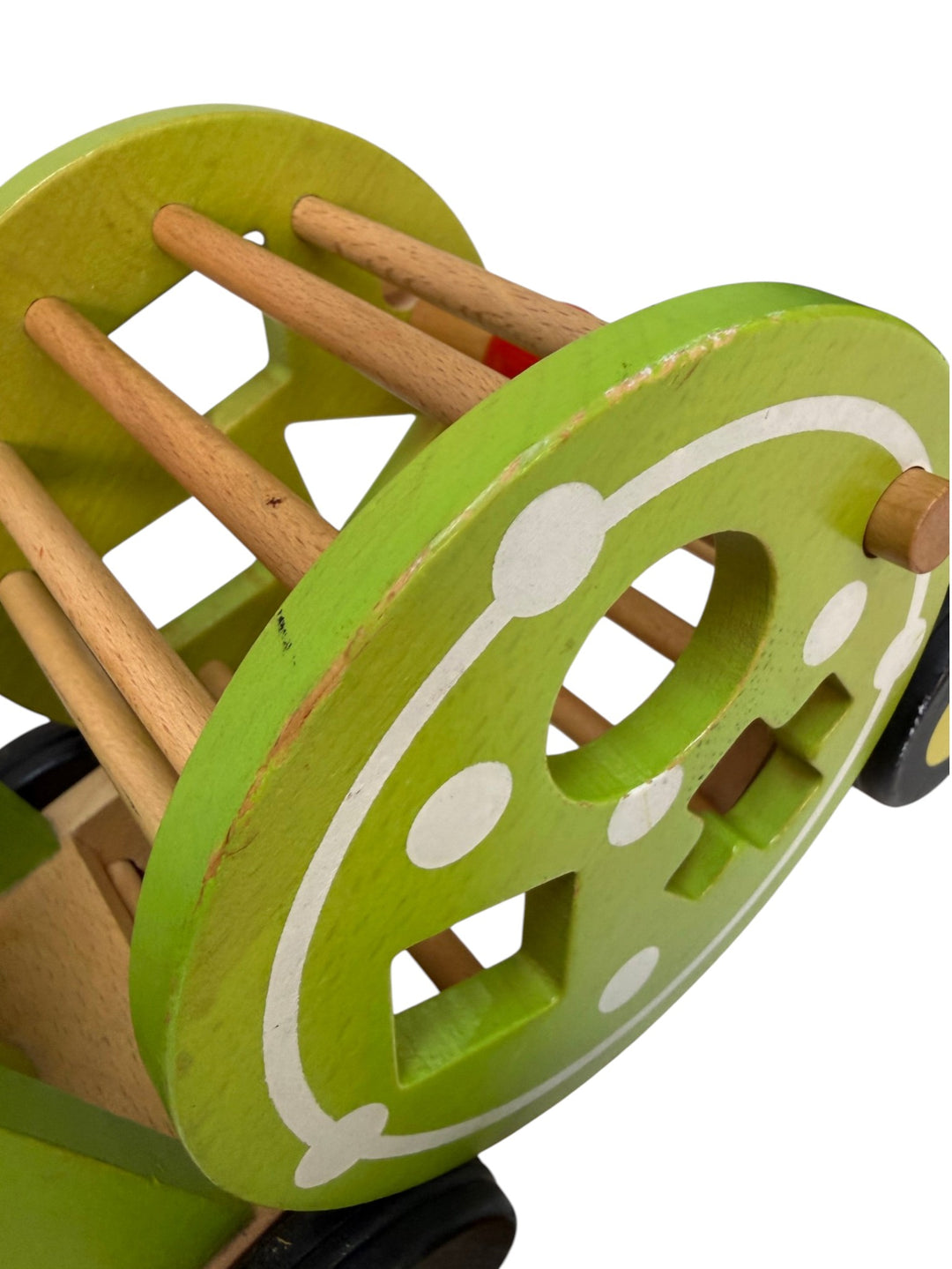 Wooden Pull Along Recycling Truck