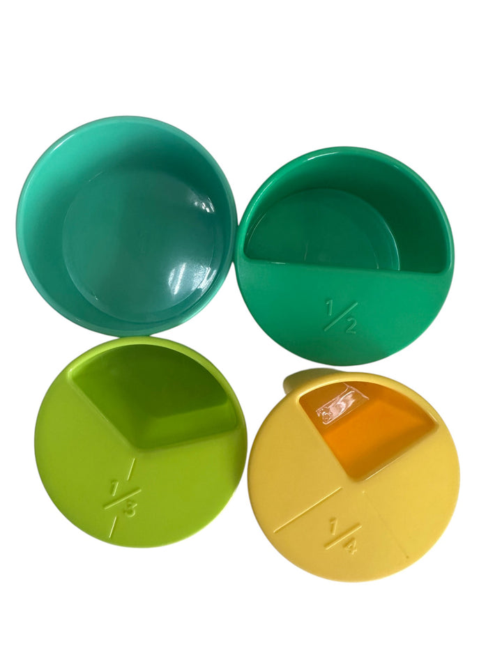 Stacakble Fraction Cups Set (The Analyst Play Kit 46, 47, 48+ months)