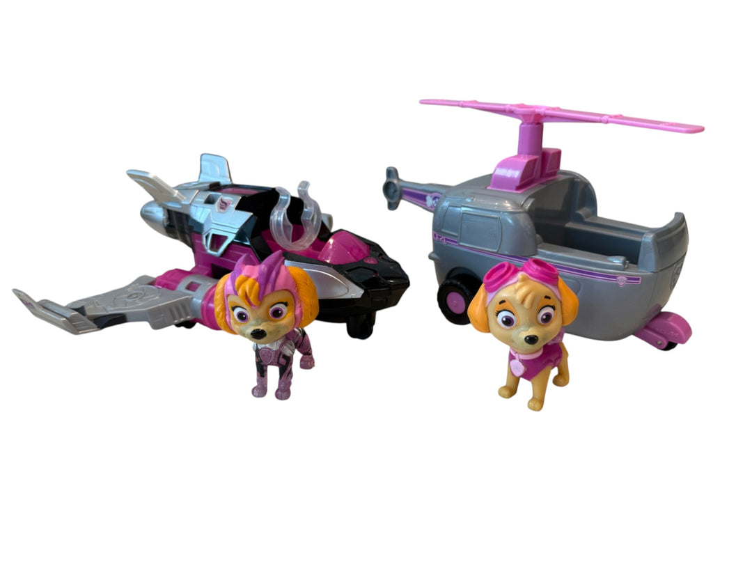 Skye - Mighty Movie Jet with Sound & Helicopter bundle
