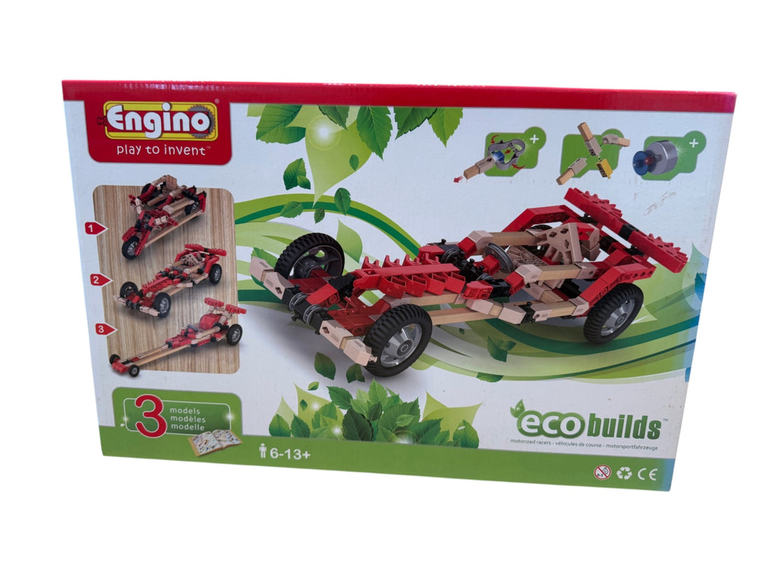 Engino Eco Builds Motorized Racers (3 models, with motor)