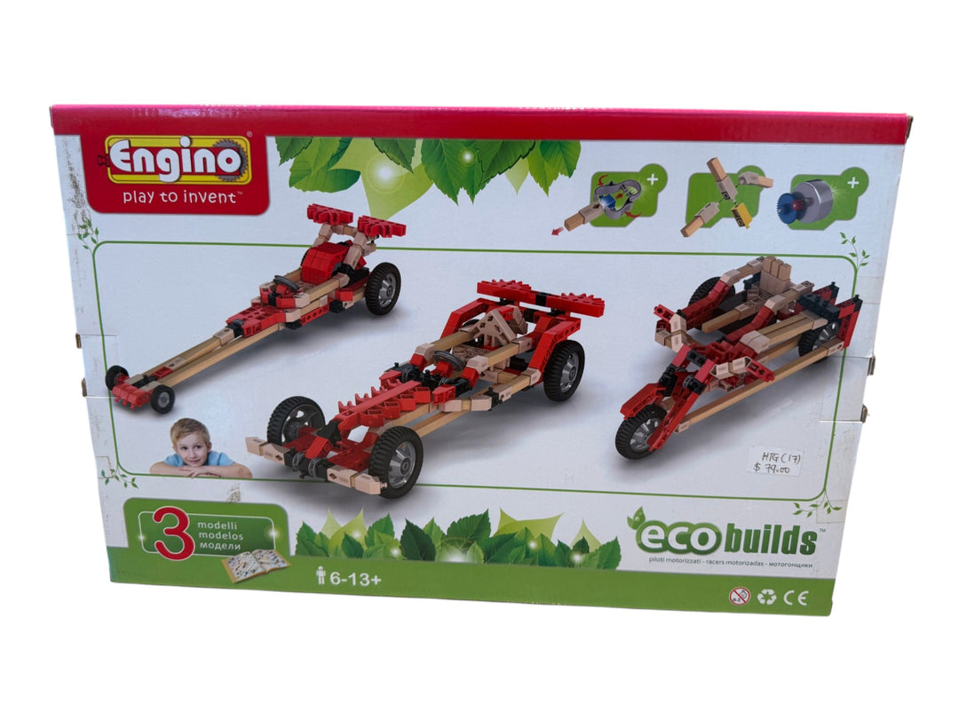 Engino Eco Builds Motorized Racers (3 models, with motor)