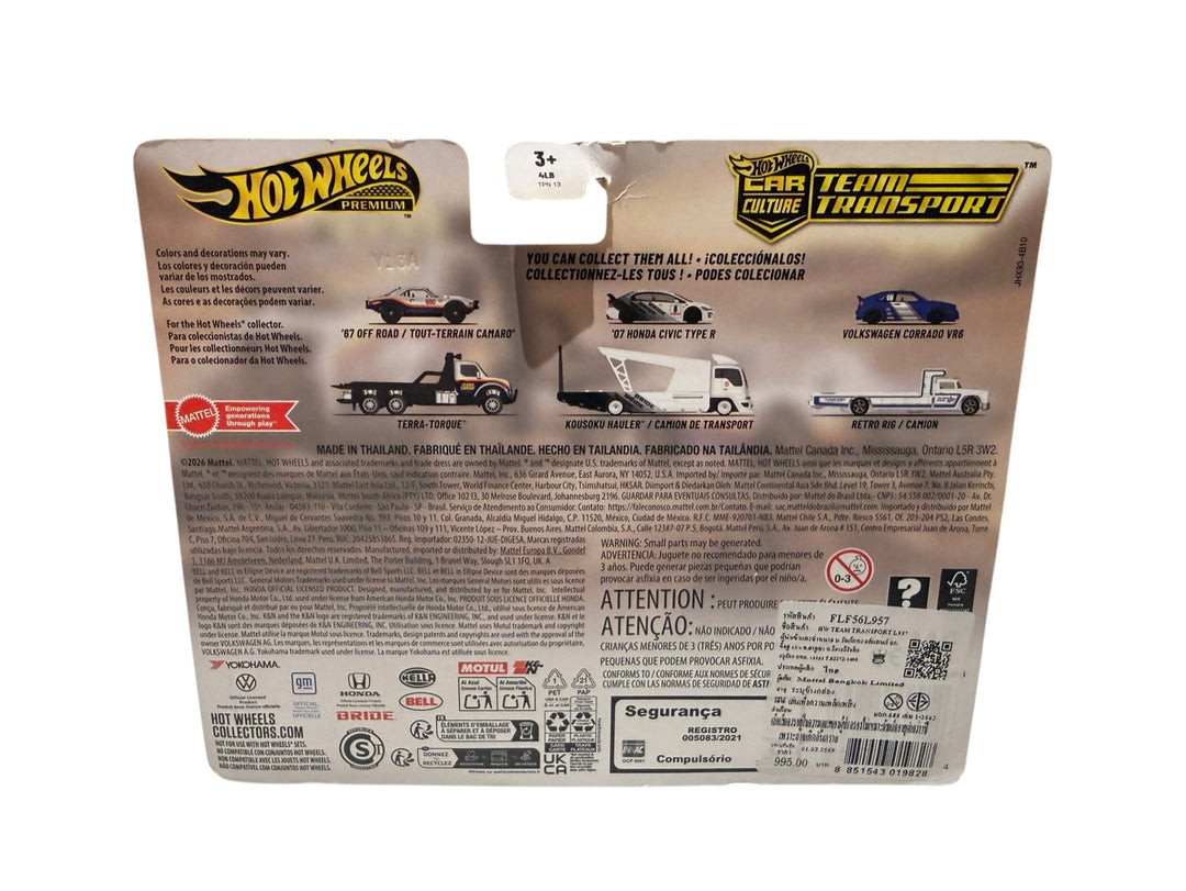 Hot Wheels Premium Car Culture Team Transport – Terra-Torque flatbed + Chevrolet Camaro off-road #680