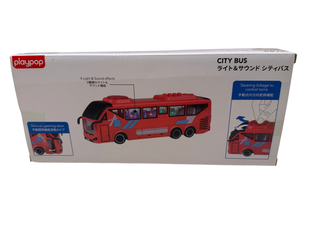 playpop City Bus (friction, lights & sound)