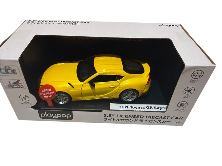 playpop 5.5" Licensed Diecast 1:31 Toyota GR Supra (lights & sound)