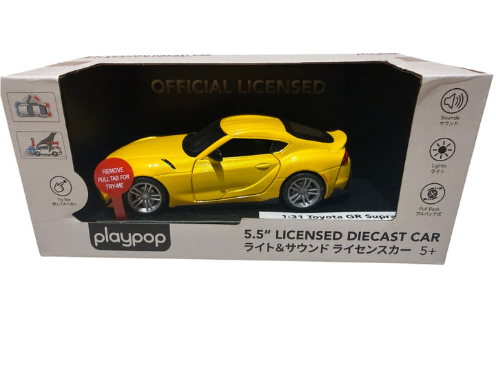 playpop 5.5" Licensed Diecast 1:31 Toyota GR Supra (lights & sound)