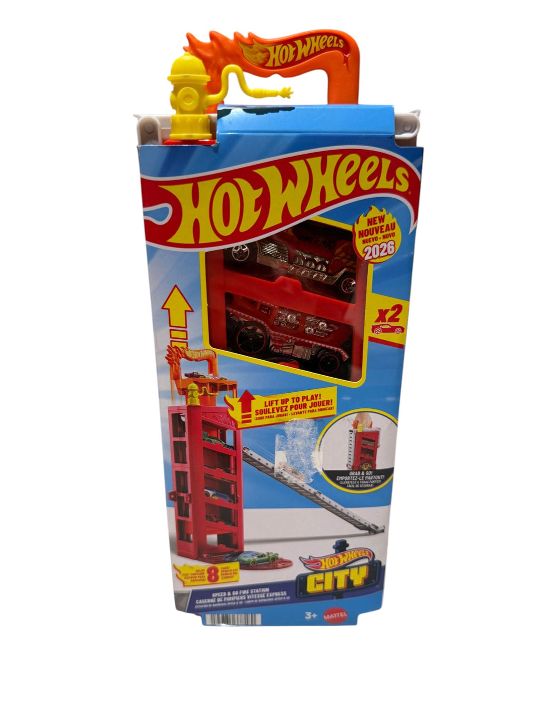 Hot Wheels City Speed & Go Fire Station (incl. 2 cars)