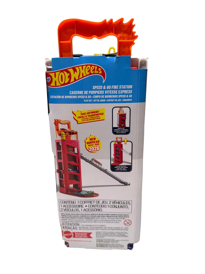 Hot Wheels City Speed & Go Fire Station (incl. 2 cars)