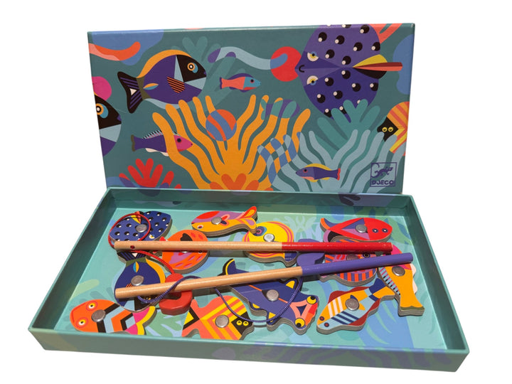 Magnetic Fishing Game – Tropic (wooden fish)