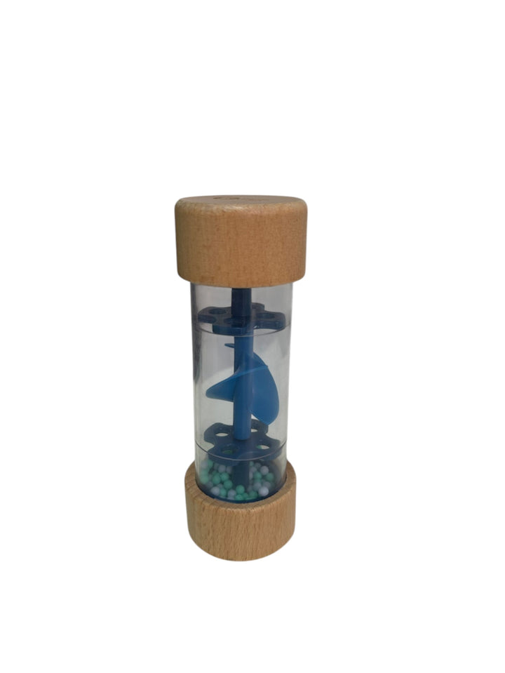 Round Wood Shaker, Waterfall Shaker, 2 Shaker eggs - Let's Listen Plus Set (6-7 months)