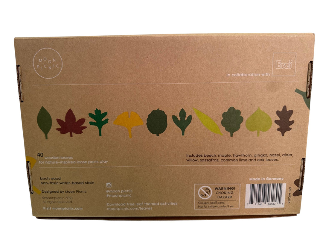 Wooden Woodland Leaves Set