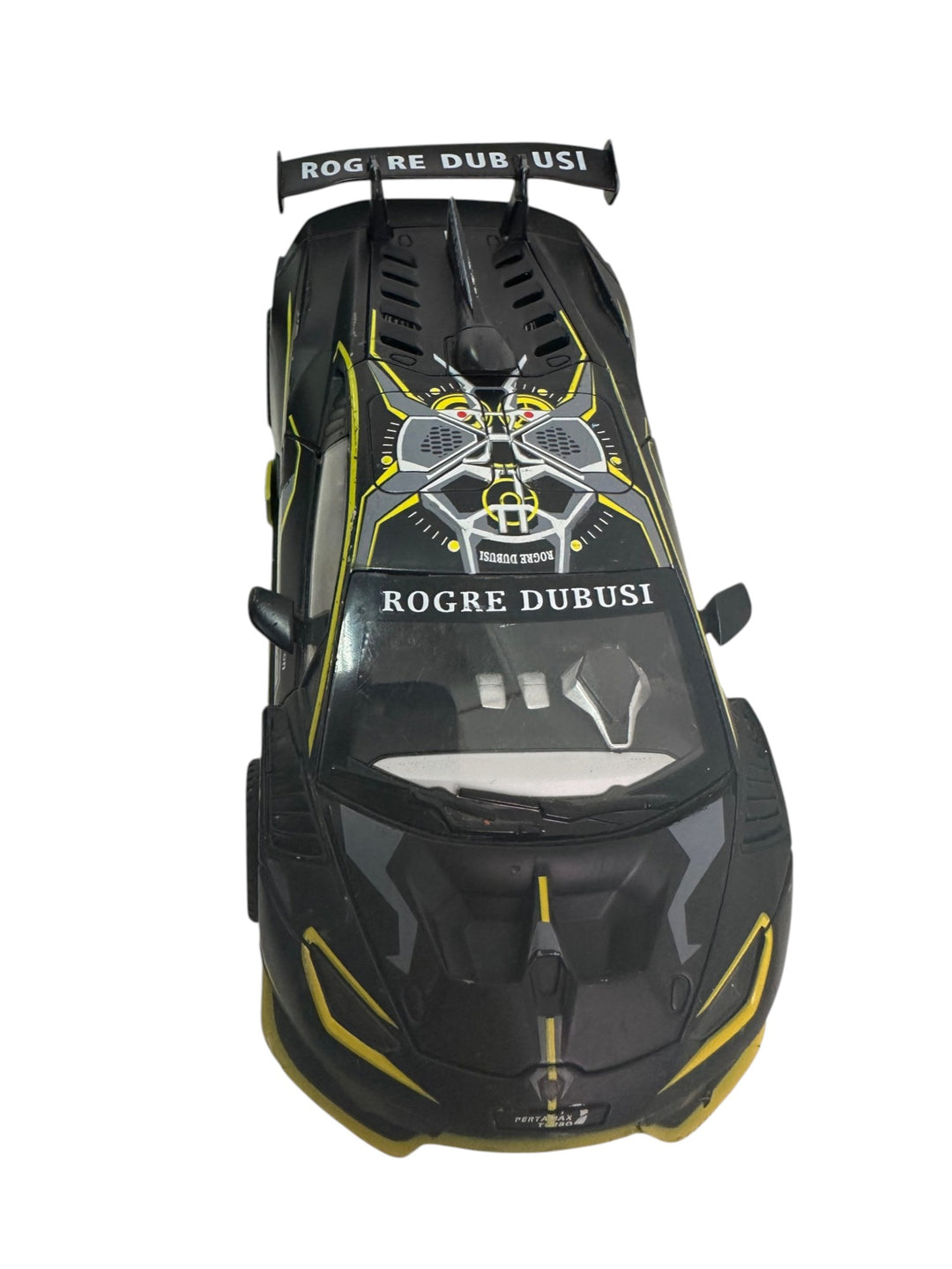 Lamborghini Huracán Super Trofeo EVO2 Alloy Diecast Car – Black Roger Dubuis Edition Collectible Model Car TV3277 (Battery Included with working sound effects)
