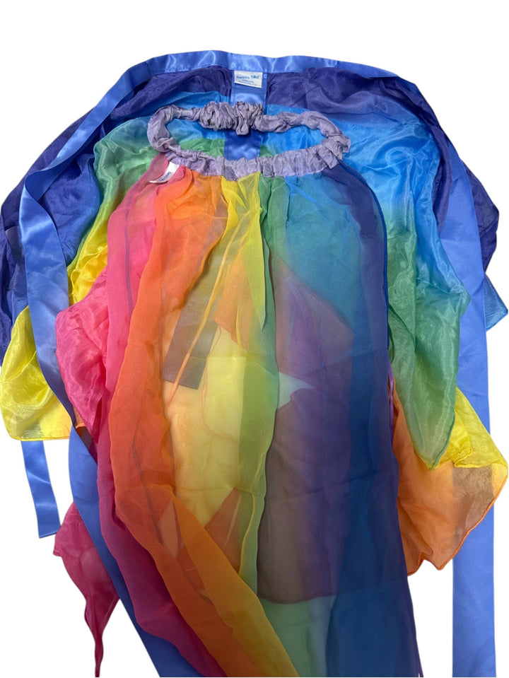Rainbow Fairy Wings & Veil Set