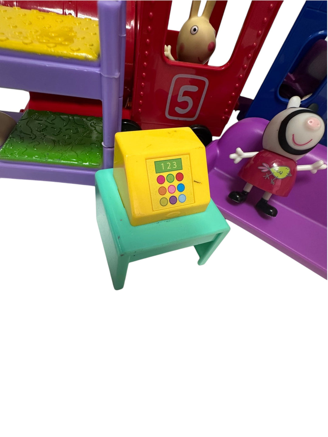 Peppa Pig Miss Rabbit's Train, Campervan, Bedroom Set Bundle