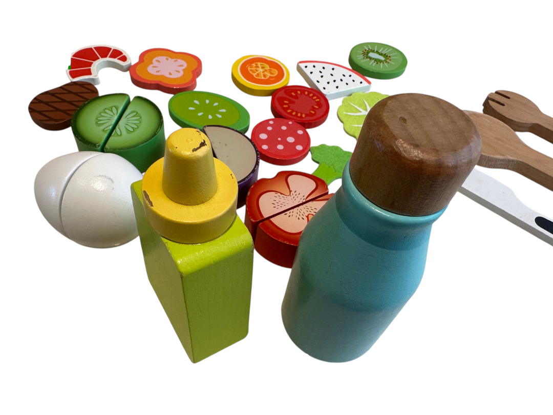 Wooden Cutting Food Set