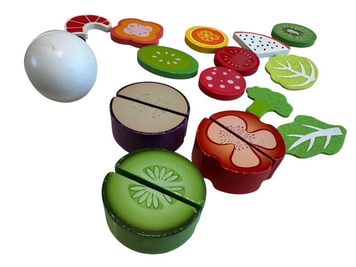 Wooden Cutting Food Set